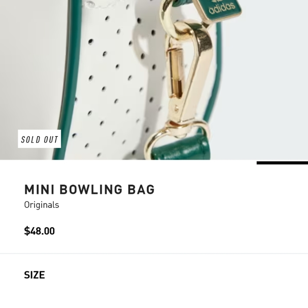 Adidas Mini Bowling Bag - Green and White - Picture 7 of 7